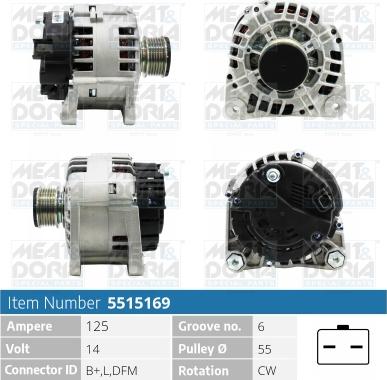 Meat & Doria 5515169 - Alternatore autozon.pro