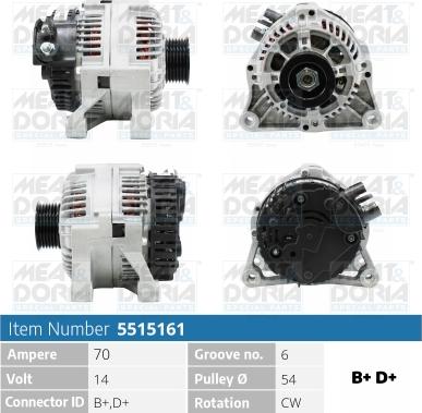 Meat & Doria 5515161 - Alternatore autozon.pro