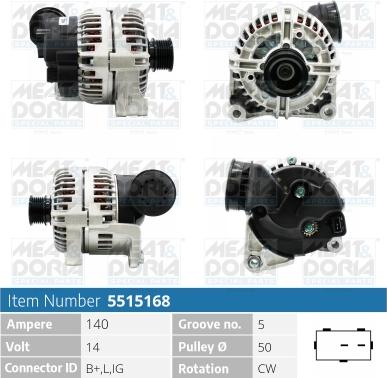 Meat & Doria 5515168 - Alternatore autozon.pro