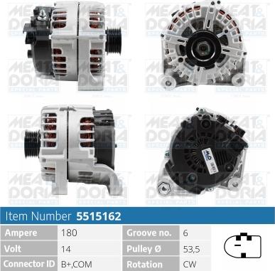 Meat & Doria 5515162 - Alternatore autozon.pro