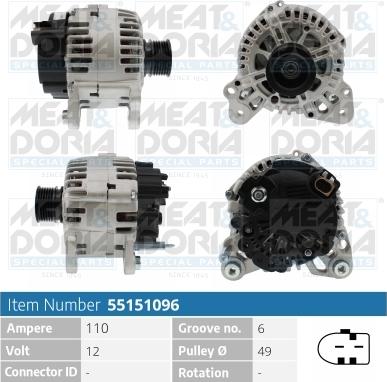 Meat & Doria 55151096 - Alternatore autozon.pro