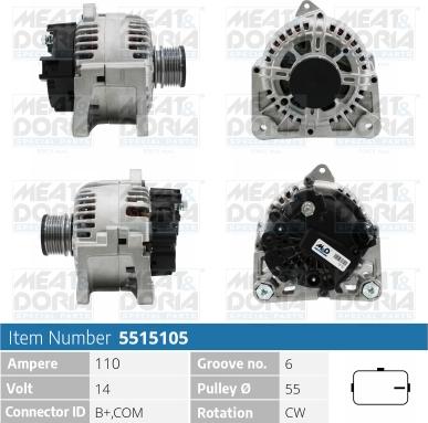 Meat & Doria 5515105 - Alternatore autozon.pro