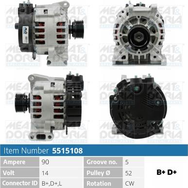 Meat & Doria 5515108 - Alternatore autozon.pro