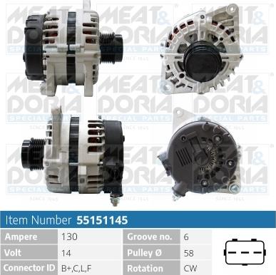 Meat & Doria 55151145 - Alternatore autozon.pro