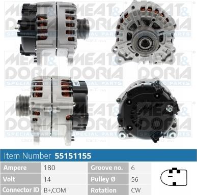 Meat & Doria 55151155 - Alternatore autozon.pro