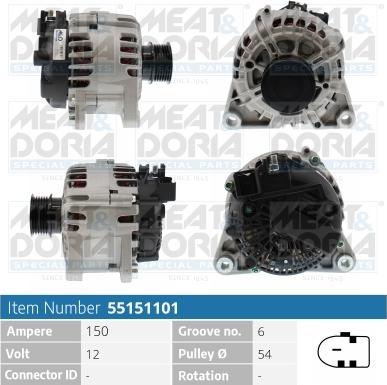 Meat & Doria 55151101 - Alternatore autozon.pro