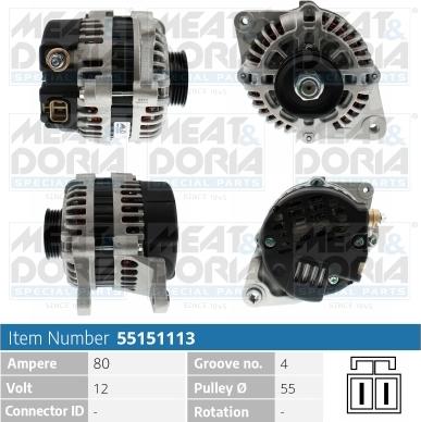 Meat & Doria 55151113 - Alternatore autozon.pro