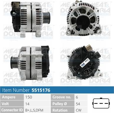 Meat & Doria 5515176 - Alternatore autozon.pro