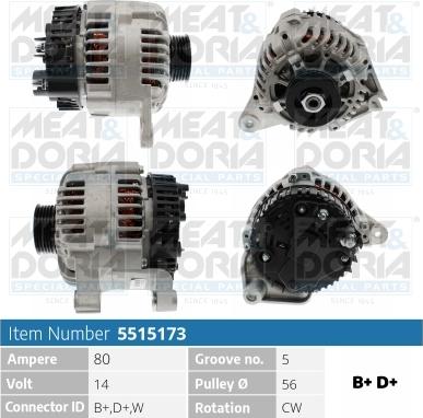 Meat & Doria 5515173 - Alternatore autozon.pro