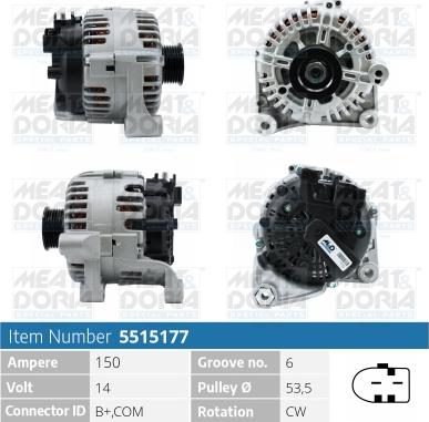 Meat & Doria 5515177 - Alternatore autozon.pro