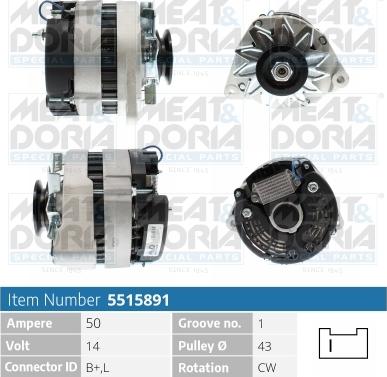 Meat & Doria 5515891 - Alternatore autozon.pro