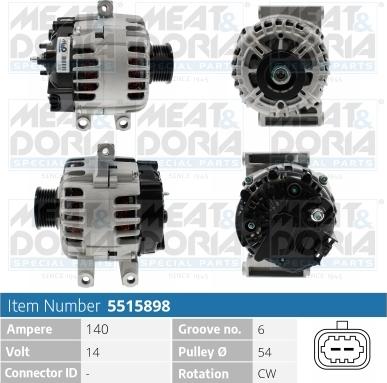 Meat & Doria 5515898 - Alternatore autozon.pro