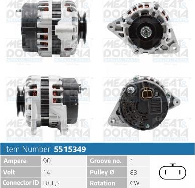 Meat & Doria 5515349 - Alternatore autozon.pro