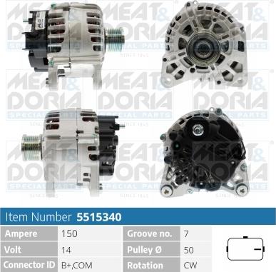 Meat & Doria 5515340 - Alternatore autozon.pro