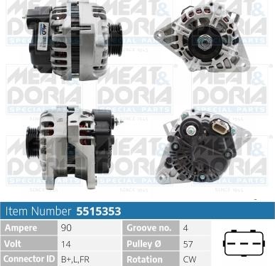 Meat & Doria 5515353 - Alternatore autozon.pro