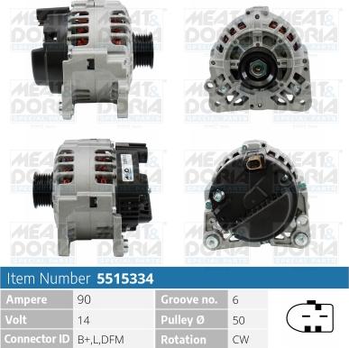 Meat & Doria 5515334 - Alternatore autozon.pro