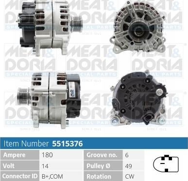 Meat & Doria 5515376 - Alternatore autozon.pro