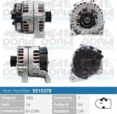 Meat & Doria 5515378 - Alternatore autozon.pro