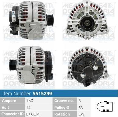 Meat & Doria 5515299 - Alternatore autozon.pro