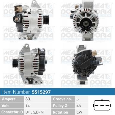 Meat & Doria 5515297 - Alternatore autozon.pro