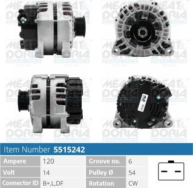 Meat & Doria 5515242 - Alternatore autozon.pro