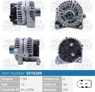 Meat & Doria 5515269 - Alternatore autozon.pro