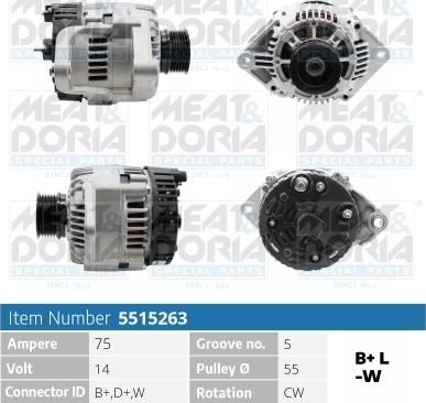 Meat & Doria 5515263 - Alternatore autozon.pro