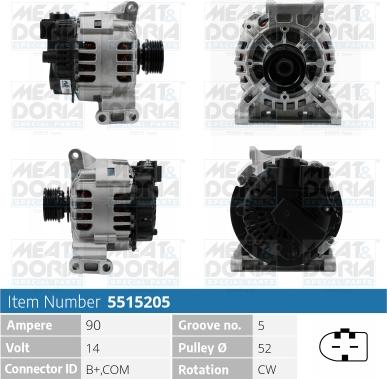 Meat & Doria 5515205 - Alternatore autozon.pro