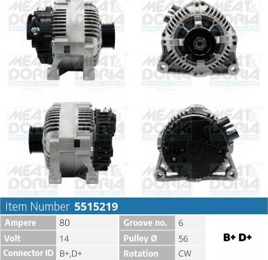 Meat & Doria 5515219 - Alternatore autozon.pro