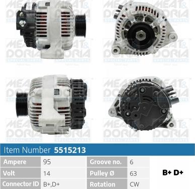 Meat & Doria 5515213 - Alternatore autozon.pro