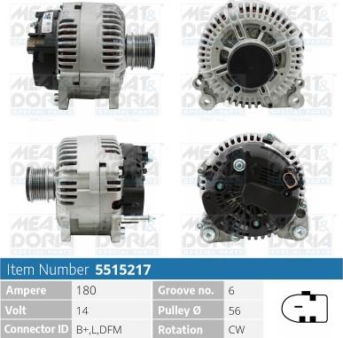 Meat & Doria 5515217 - Alternatore autozon.pro