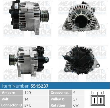 Meat & Doria 5515237 - Alternatore autozon.pro