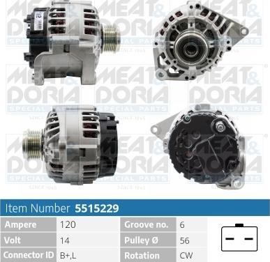 Meat & Doria 5515229 - Alternatore autozon.pro