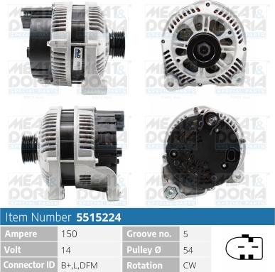 Meat & Doria 5515224 - Alternatore autozon.pro