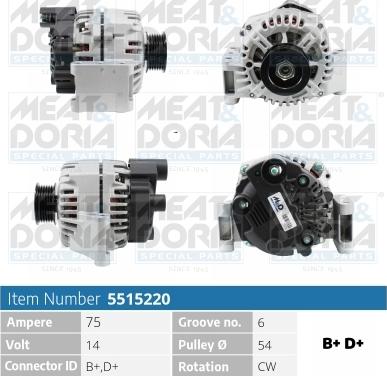 Meat & Doria 5515220 - Alternatore autozon.pro