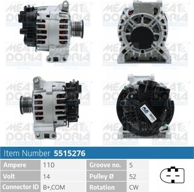 Meat & Doria 5515276 - Alternatore autozon.pro