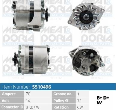 Meat & Doria 5510496 - Alternatore autozon.pro