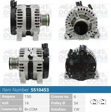 Meat & Doria 5510453 - Alternatore autozon.pro