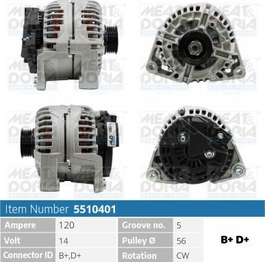 Meat & Doria 5510401 - Alternatore autozon.pro