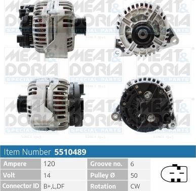 Meat & Doria 5510489 - Alternatore autozon.pro