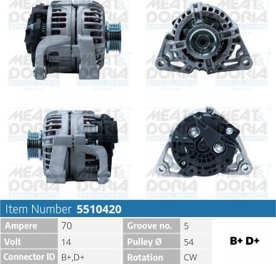 Meat & Doria 5510420 - Alternatore autozon.pro