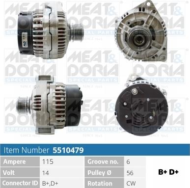 Meat & Doria 5510479 - Alternatore autozon.pro