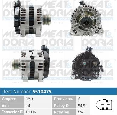 Meat & Doria 5510475 - Alternatore autozon.pro