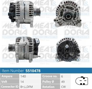 Meat & Doria 5510478 - Alternatore autozon.pro