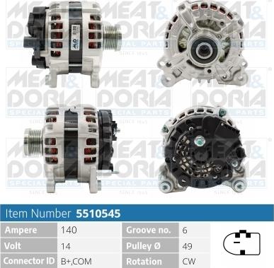 Meat & Doria 5510545 - Alternatore autozon.pro