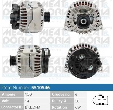 Meat & Doria 5510546 - Alternatore autozon.pro