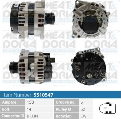 Meat & Doria 5510547 - Alternatore autozon.pro