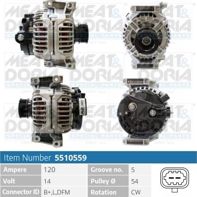 Meat & Doria 5510559 - Alternatore autozon.pro