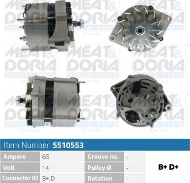 Meat & Doria 5510553 - Alternatore autozon.pro