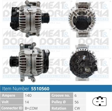 Meat & Doria 5510560 - Alternatore autozon.pro